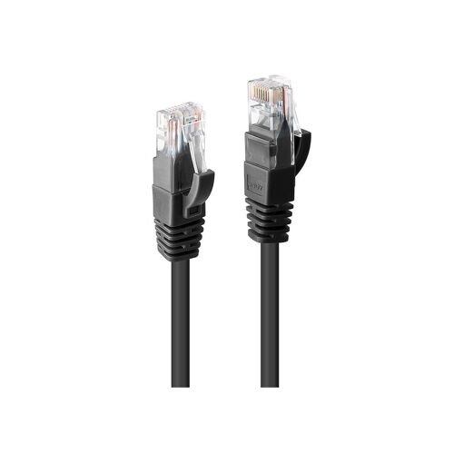 Câble RJ45 Cat 6 Lindy, Noir