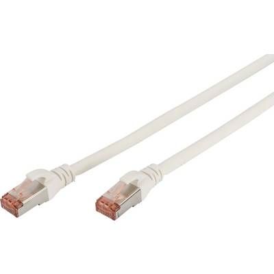 Digitus Professional Ethernet Cable - 10m, SFTP, CAT6, RJ-45 (M) to RJ-45 (M), Halogen-Free, Molded, White