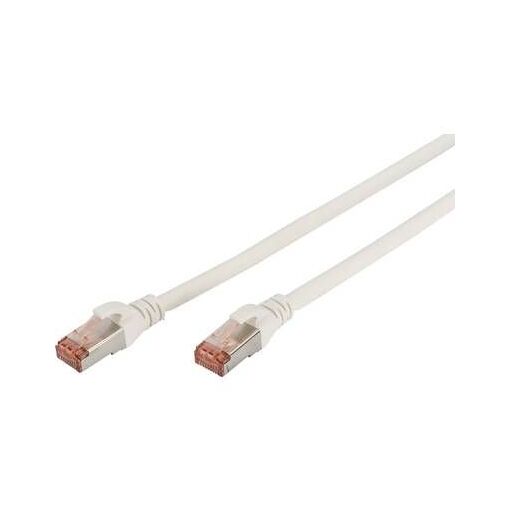 Cable de Ethernet Profesional Digitus - 10 m, SFTP, CAT6, RJ-45 (M) a RJ-45 (M), sin halógeno, moldeado, blanco