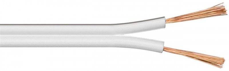 Wentronic Speaker Cable - 0.75mm² - 100m - White