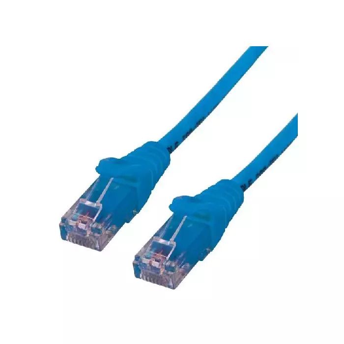 MCL Network Cable - RJ-45 (M) to RJ-45 (M) - 1.5m - S/FTP CAT 6a - Halogen and Hook Free - Blue