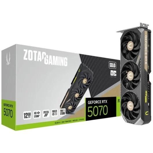 Carte graphique Zotac Gaming GeForce RTX 5070 SOLID OC