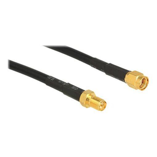 Delock CFD200 - Antenne Cable Extender - RP-SMA (F) to RP-SMA (M) - 1m - Black