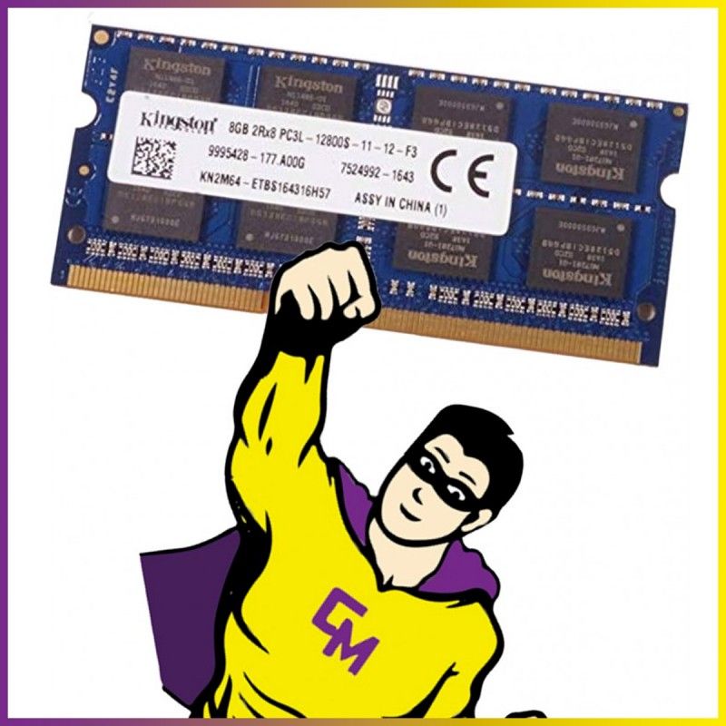 Barrette mémoire vive Kingston 8 Go DDR3 SODIMM (KN2M64-ETBS, 1600 MHz, CL11)