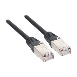 Digital Data Communications RJ-45 to RJ-45 Cable - 1m - SFTP Cat 6 - Halogen Free, Molded, Locking - Black