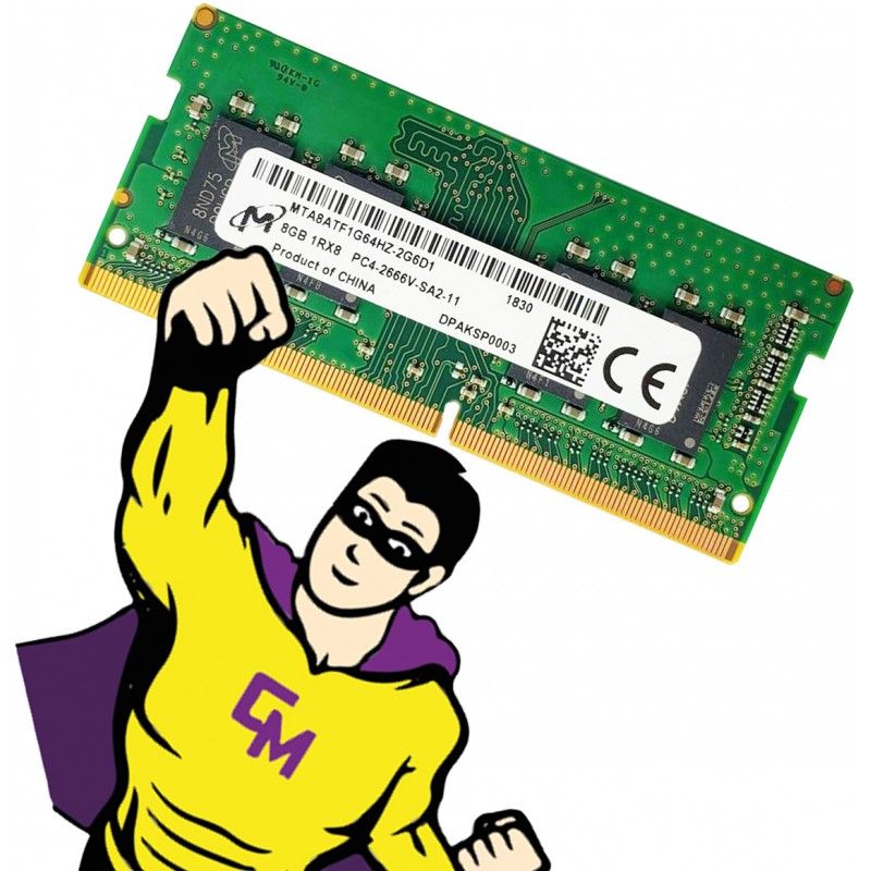 Memoria RAM SODIMM Micron 8GB DDR4 (MTA8ATF1G64HZ-2G6D1) - 2666MHz, CL19, 1.2V