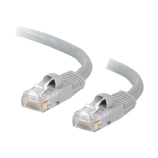 C2G Cat5e Booted UTP Network Patch Cable - 10m, RJ-45 (M) to RJ-45 (M), Grey