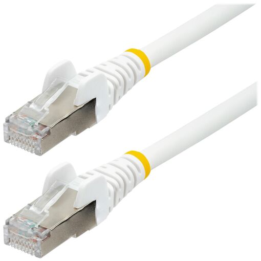 Cable de red StarTech de 1.5 m CAT6a - S/FTP, 10GbE PoE, 100 W, RJ-45, sin halógeno, moldeado, blanco