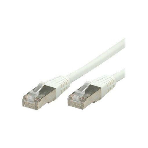 Cable de conexión Secomp VALUE - Conector RJ45 (M) a RJ45 (M) - 3m - SFTP - CAT 6 - moldeado y bloqueado - blanco