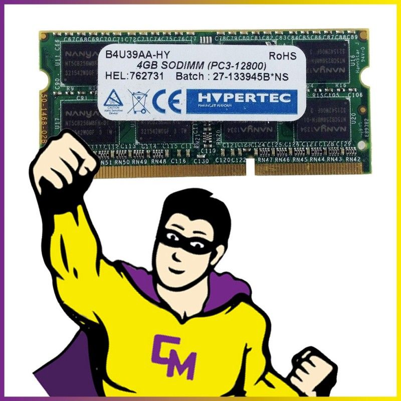 Hypertech 4GB DDR3 SODIMM RAM (1600MHz, PC3-12800)