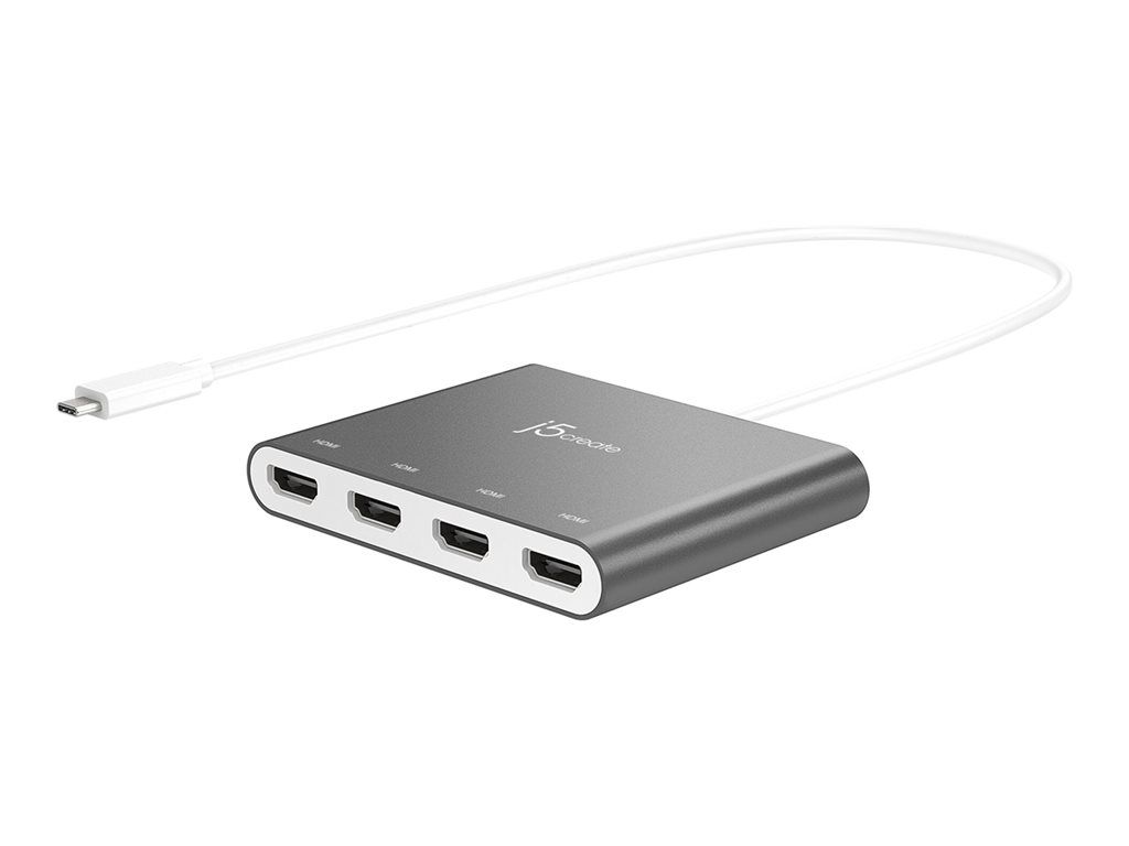 j5create JCA366 - USB-C to HDMI Adapter - 50cm - Silver - 1080p 60Hz