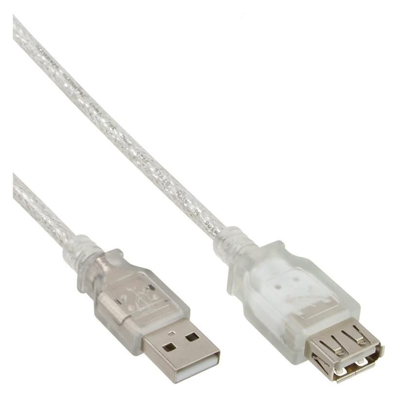 INTOS ELECTRONIC USB Cable Extension - 2m, Beige
