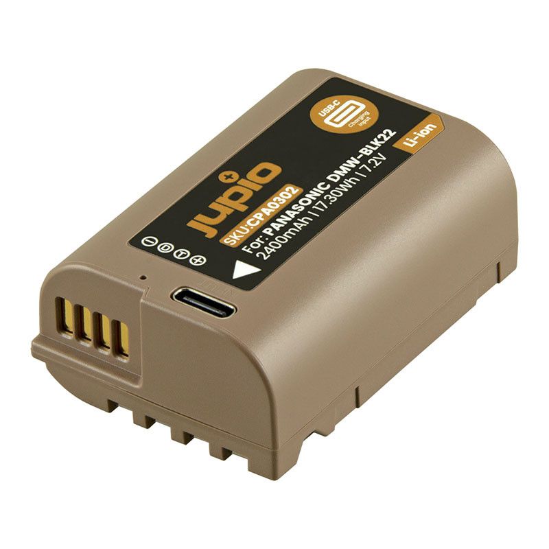 Jupio CPA0302 Battery for Panasonic DMW-BLK22 Ultra USB-C