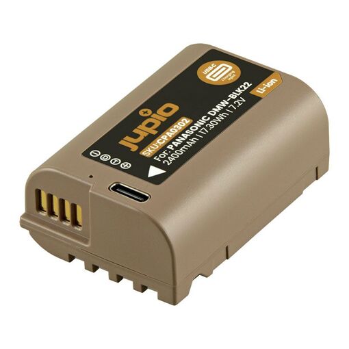 Jupio CPA0302 Battery for Panasonic DMW-BLK22 Ultra USB-C