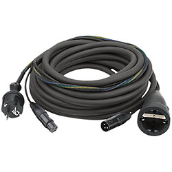 Dap Audio FP09 10m Schuko/XLR Cable, Black