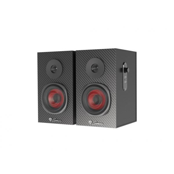 Genesis Helium 200 2.0 Channel Speaker, Black, Red with Wire, 20W