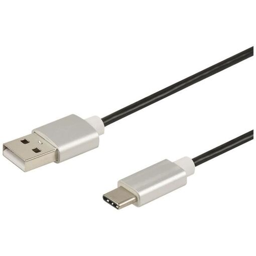 Cable Erard USB-C a USB, 3A, 1m, conectores de aluminio