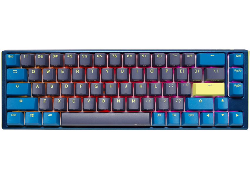 Ducky One 3 SF Daybreak Keyboard, USB, German Layout, Black Blue