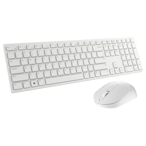 Teclado y mouse inalámbricos Dell Pro KM5221W - QWERTY internacional estadounidense - blanco