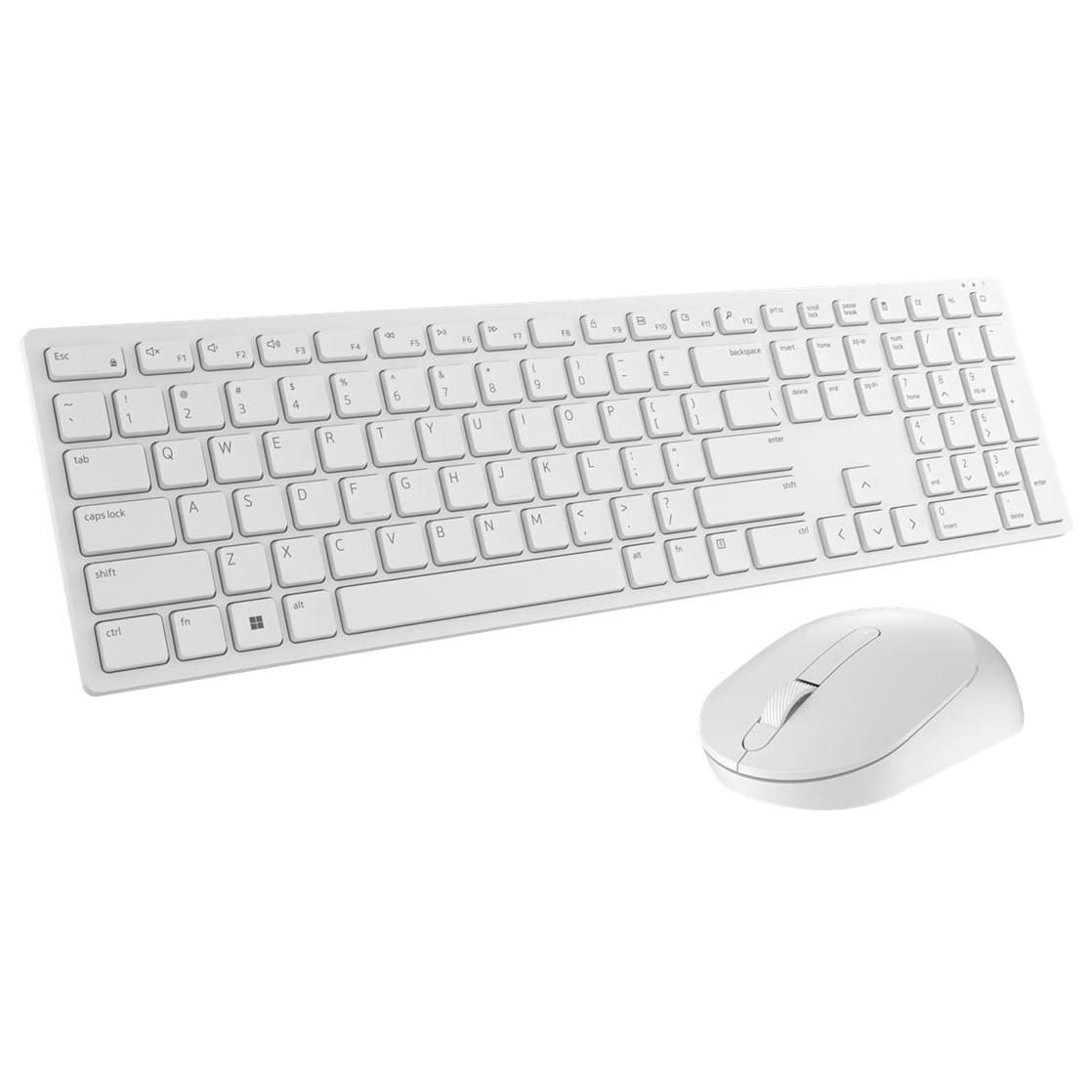Dell Pro Wireless Keyboard and Mouse KM5221W - US International QWERTY - White