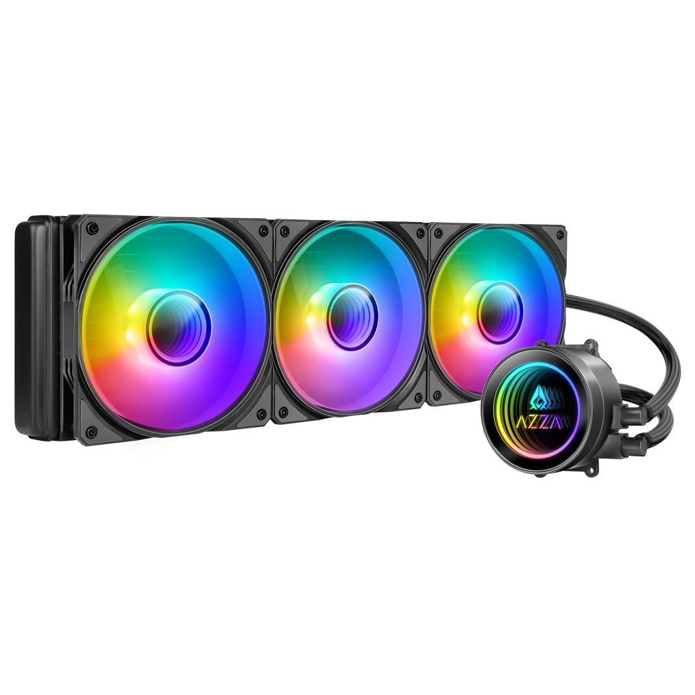 Azza Liquid Cooling Kit - 12cm Fan, Black