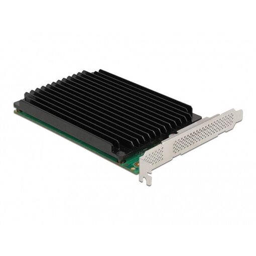 Tarjeta de expansión PCI Express Delock con disipador térmico para 4x M.2 NVMe Clave M