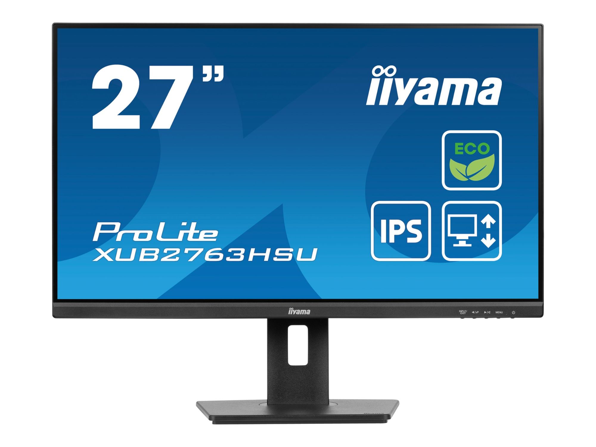 Iiyama ProLite XUB2763HSU-B1 - 27" LED Monitor - Full HD 1080p, 100Hz IPS Panel - Black