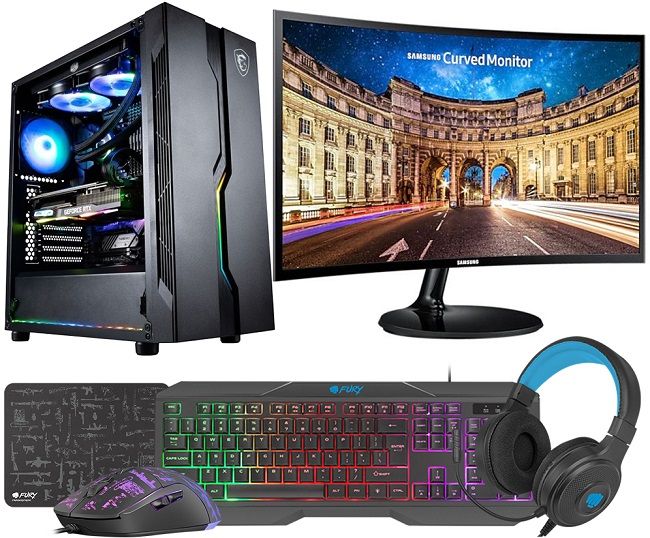 Kit de juego VIST con Ryzen 5 5600G - 16GB de RAM - SSD de 1TB - Pantalla LCD de 24" - Windows 11 Pro