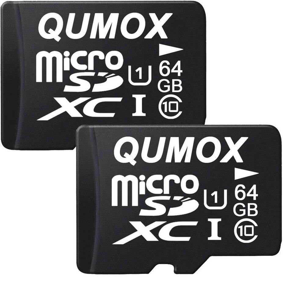 Tarjeta de memoria QUMOX 64 GB SDXC Clase 10 UHS-I (paquete de 2)