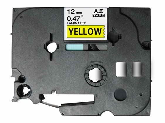 Brother Tze-631 Laminated Tape - 12mm x 8m Black/Yellow