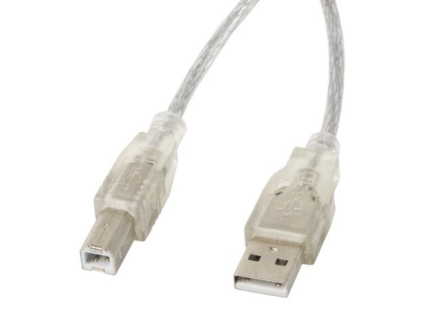 Lanberg USB 3.0 Cable, 3 ft, Transparent