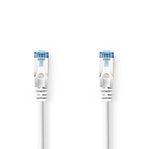 Câble réseau Nedis Cat6a, 0,25 m, Blanc (CCGL85330WT025)