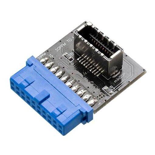 Adaptador Akasa USB 3.0 a USB 3.1, Azul