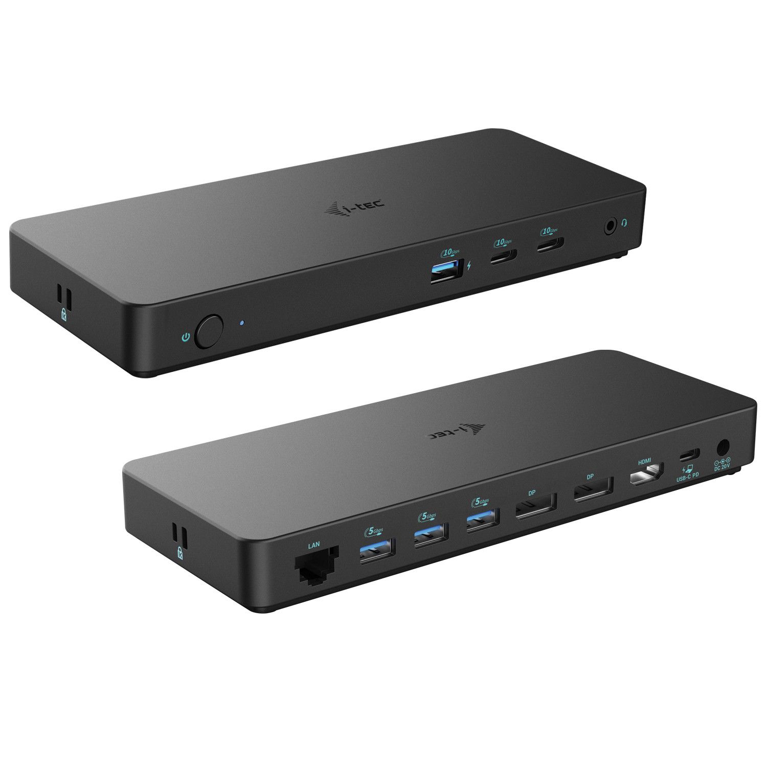 i-tec Triple Dock PD Pro 2.0 with USB-C Cable, Black