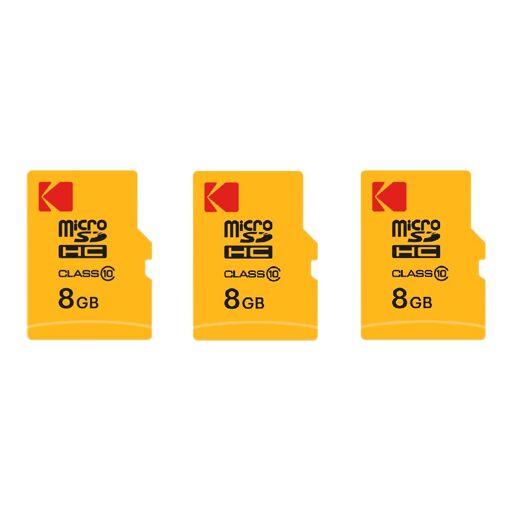 Kodak Premium Micro SDXC Memory Card 3-Pack, 16GB - Speed and Reliability for Exceptional Storage