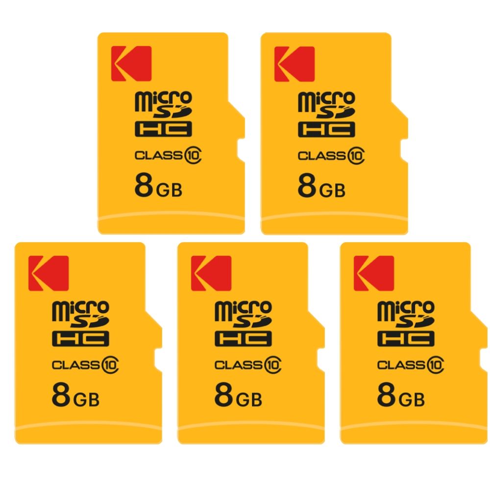 Kodak Micro SDHC 8GB Memory Card with Adapter - High-Speed Storage Solution - Black