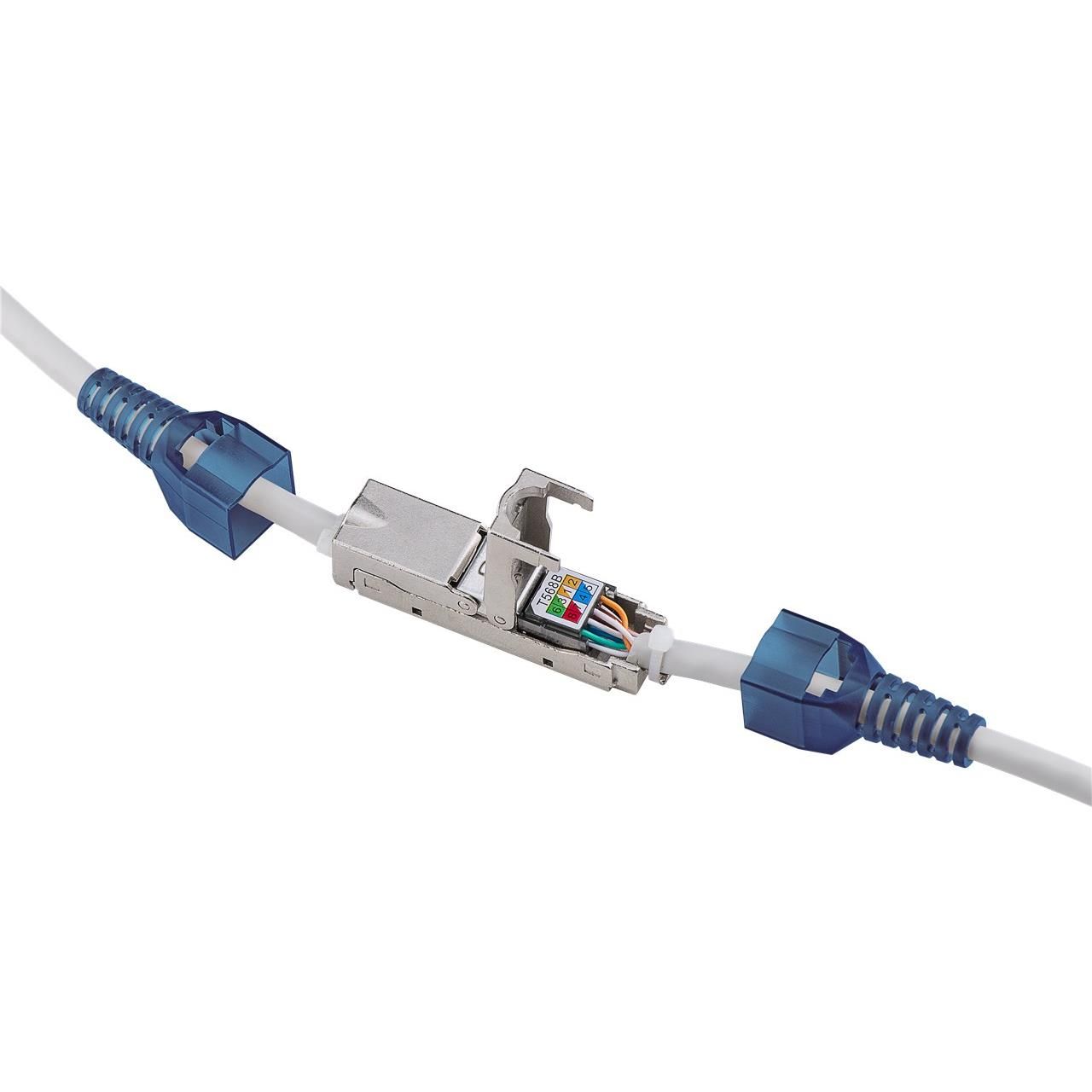 Goobay Cat 6A STP Shielded Cable Connector