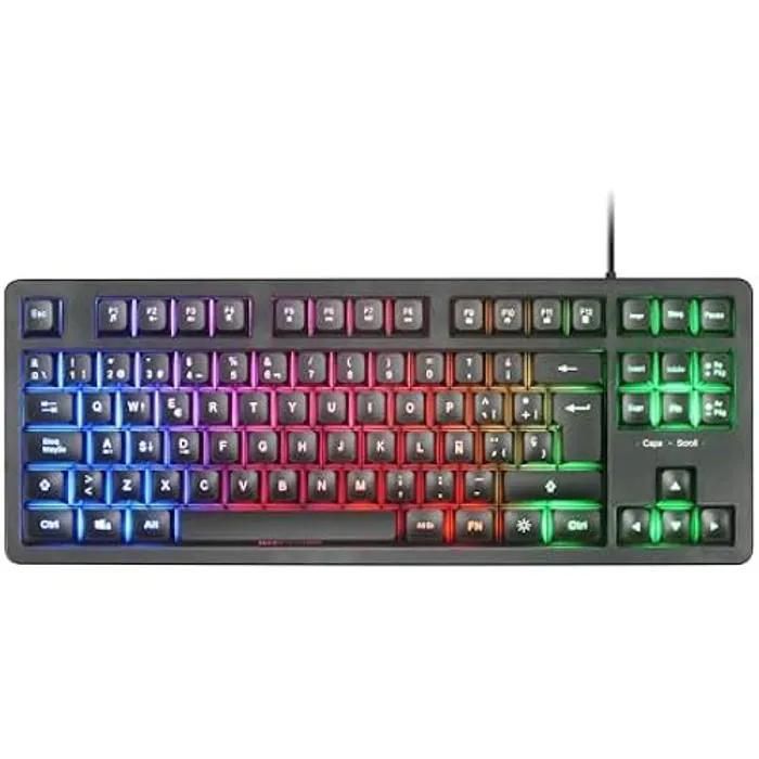 Mars Gaming MK023 TKL Hybrid Tech Mechanical Gaming Keyboard with FRGB Lighting