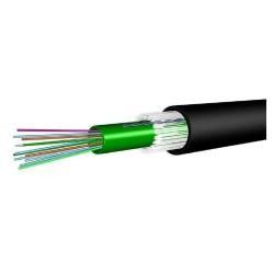 Draka Prysmian Outdoor Optical Fiber Cable OS2 12-Fiber Armored Steel Black