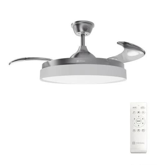 Airbliss Ceiling Retractable Fan 25W with Retractable Blades, Stainless Steel