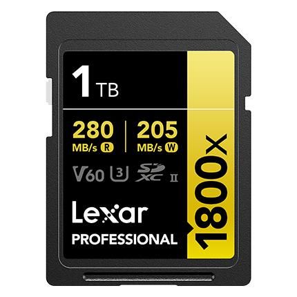 Lexar Professional 1800x 1TB SDXC UHS-II Class 10 Memory Card