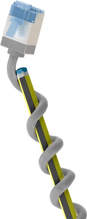 Goobay 74313 Cat6a U/FTP (STP) Network Cable - 15m White