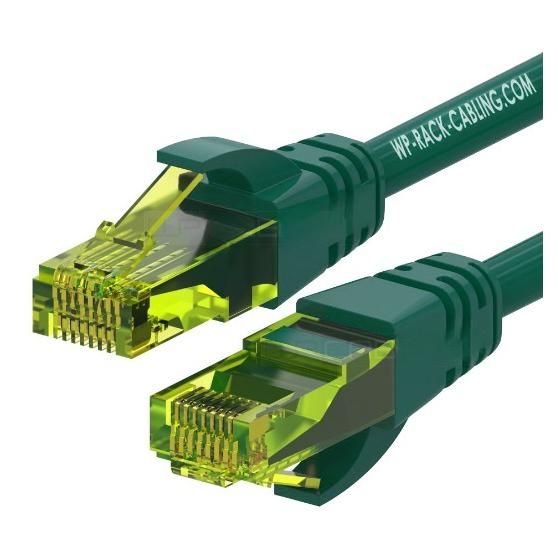 WP Cat6a Network Cable, 3m, Green (U/UTP)