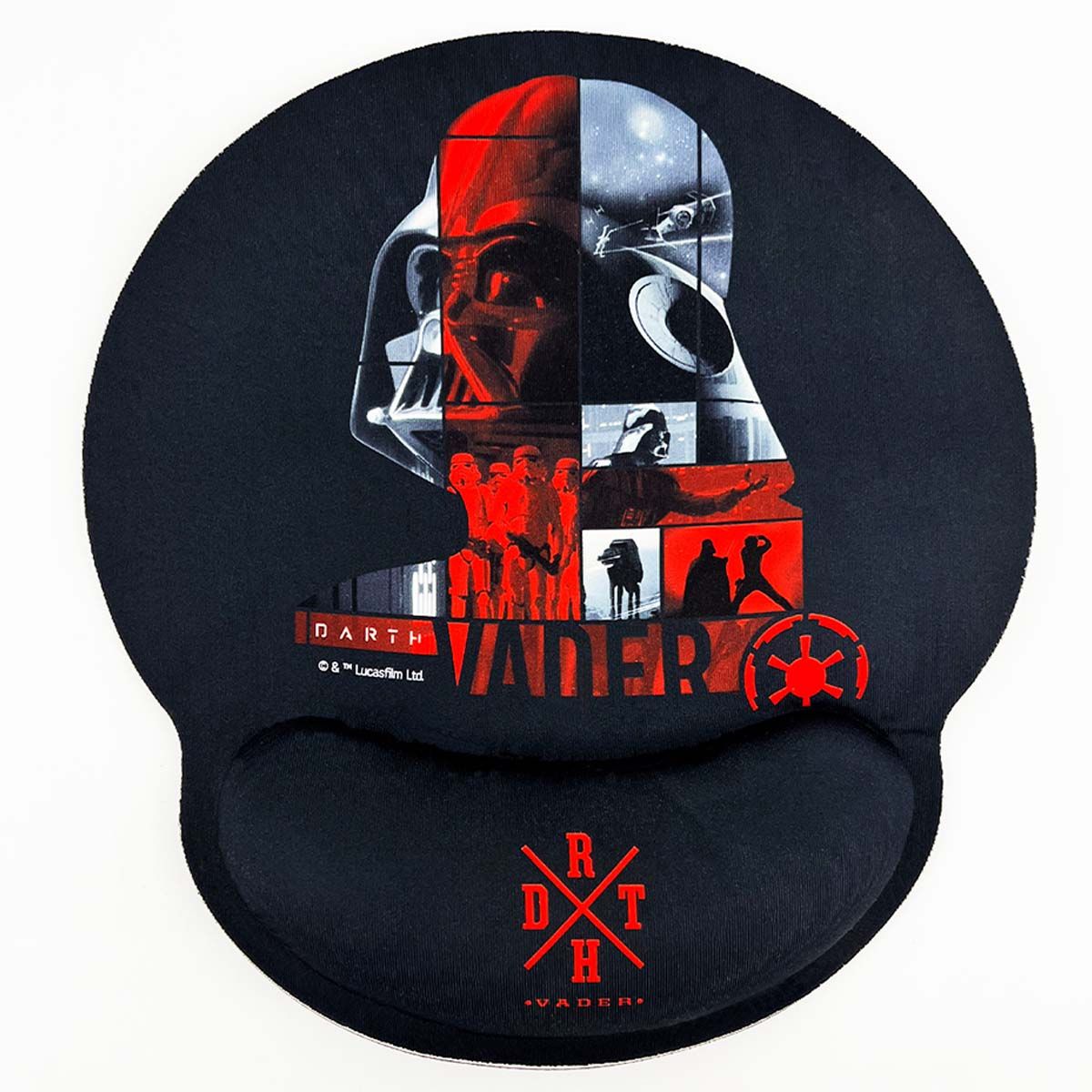 WONDEE Ergonomic Mouse Pad XXL Dark Vader Design Black