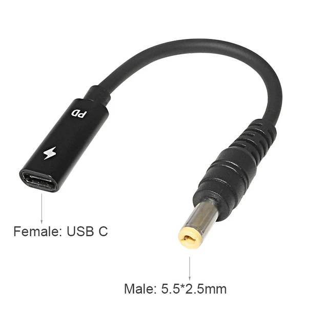 VSDFBSDFUY USB 3.1 Type-C to Laptop Charger Adapter