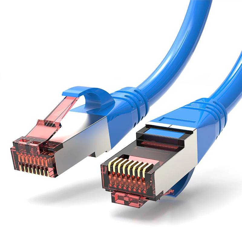 VSDFBSDFUY Cat 6 S/FTP Ethernet Cables (3-Pack) - 0.25m, 0.5m, 1m, 2m, 3m, 5m, 10m, 15m, 20m LSOH/LSZH Blue