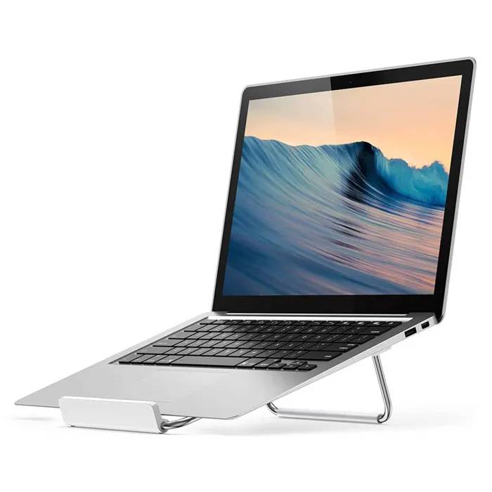 UGREEN Laptop Stand - Adjustable and Foldable - Ventilated - Anti-Slip - Silver Steel