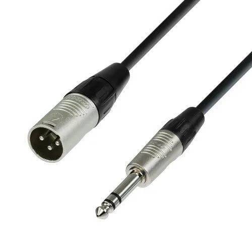 Adam Hall 4 Star XLR Male to Stereo Jack 6.3mm Cable, 1.5m