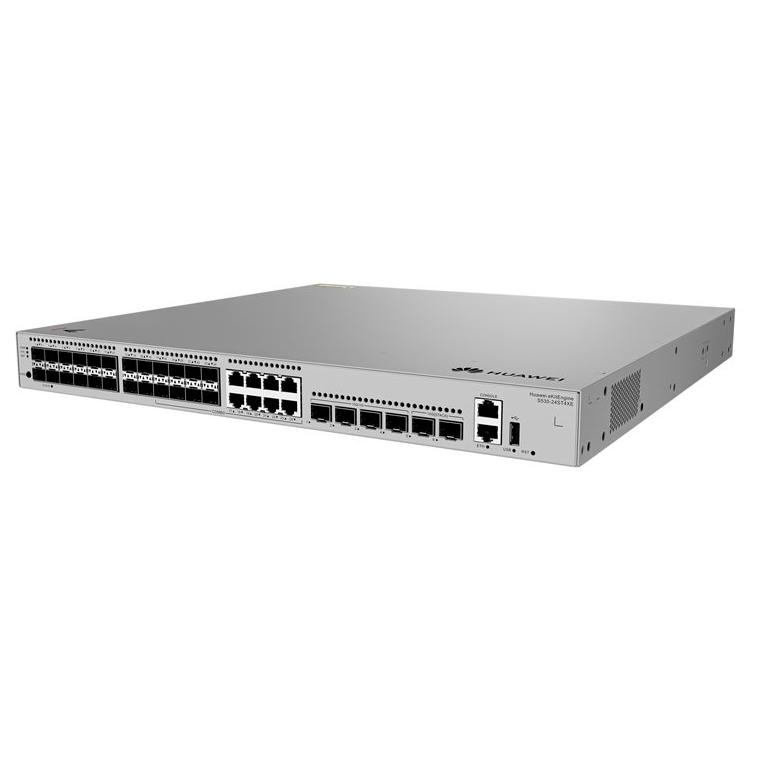 Huawei eKitEngine S530S Series S530-24ST4XE - Managed Switch - 16 x Gigabit SFP+ Ports + 8 x 10/100/1000/SFP+ + 4 x 1G/10G SFP+ + 2 x 10G Uplink/Stacking - Rack-mountable