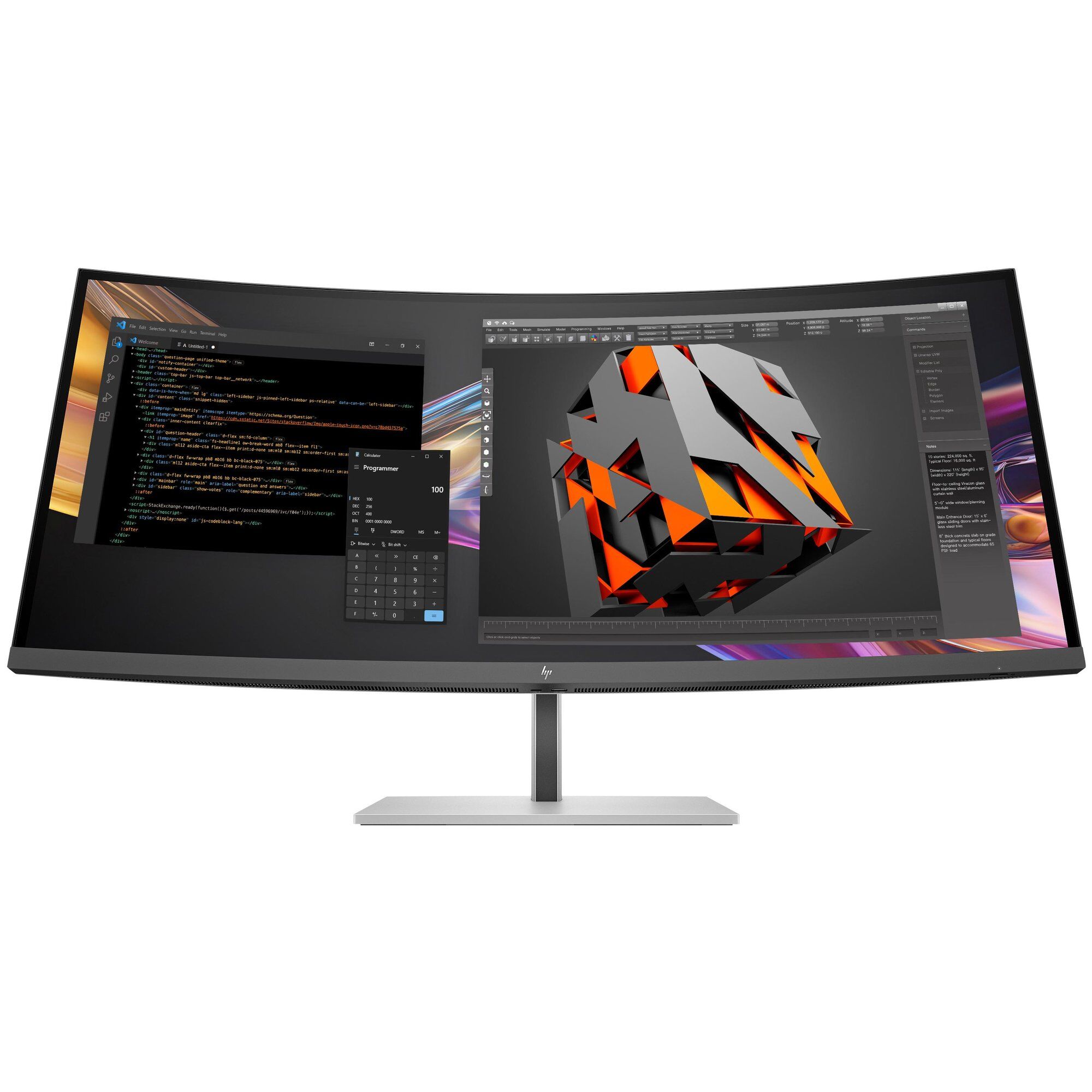 HP Series 7 Pro WQHD+ Thunderbolt 4 Monitor - 37.5 inches